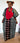 Labeke - Adire Kaftan Dress with Aso Oke Neckpiece