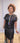 Angel - Black Mikado with Ankara Patchwork