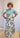 Sharon - Embellished Vlisco Ankara Kaftan Mixed Lace