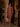 Doyin - Big Adire Knee Length Dress with Coral and Gold Embellished Lace Design