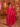 Adunni - Bright Pink Wide-Sleeve V-neck Kaftan with Layered Sides