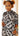 Nkem - Big Adire Knee Length Dress with Lace and Beads Embellishments